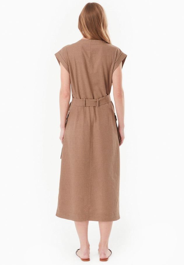 Belted Cargo Dress Caribou
