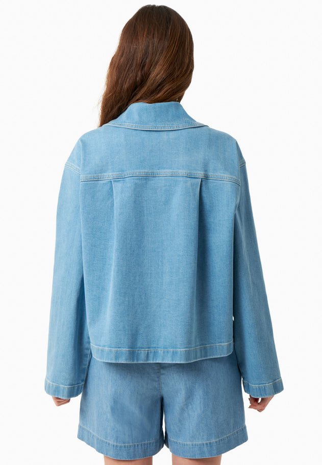 Women's Denim Organic Cotton Jacket Light Blue