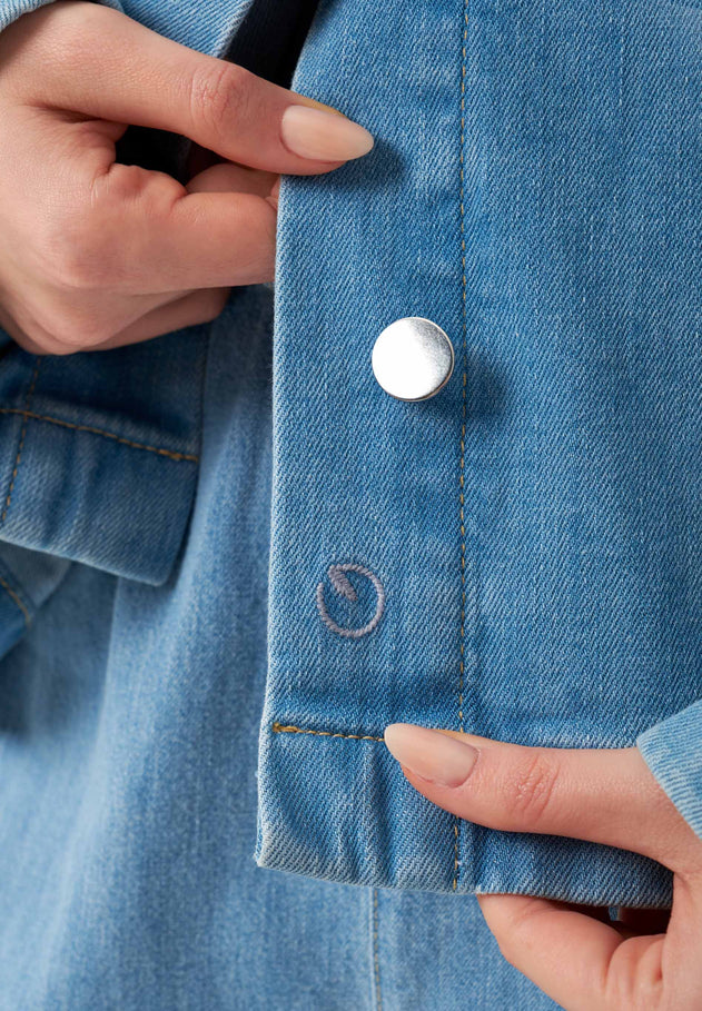 Women's Denim Organic Cotton Jacket Light Blue