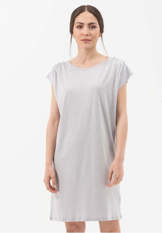 Lyocell Blend Jersey Mini Dress Cloud Grey