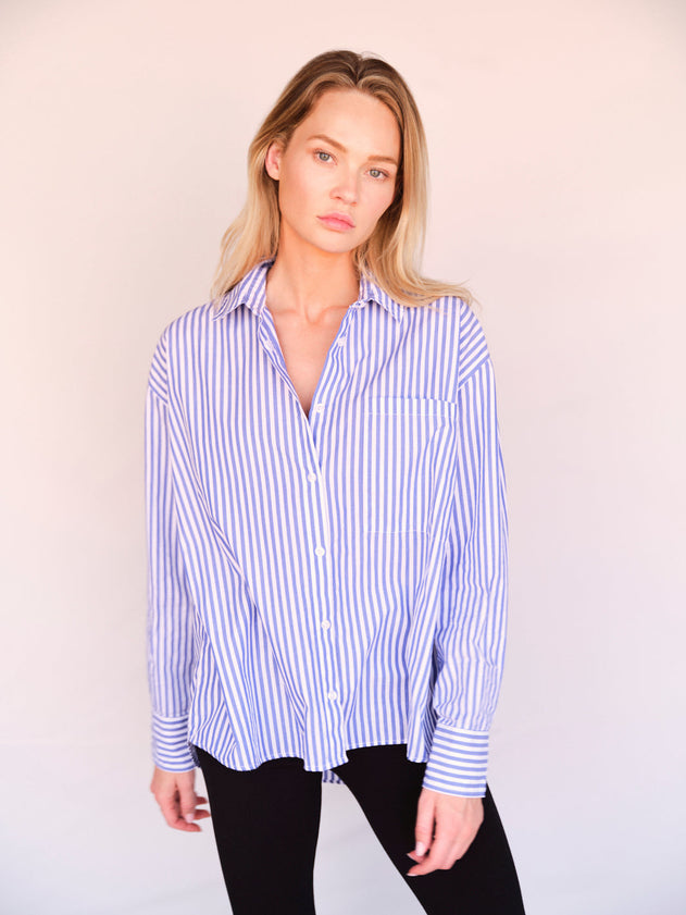 Organic Cotton Oversized Stripe Shirt