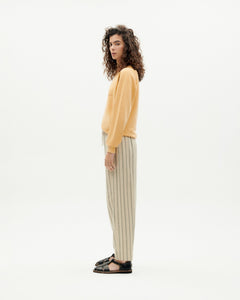 Esther Cotton Pants Grey Striped