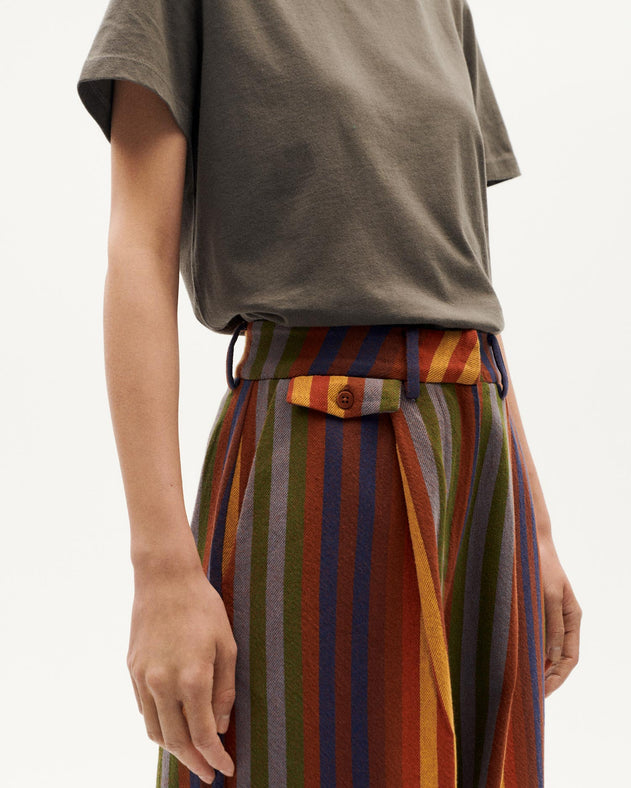 Pat Multicolor Striped Pants