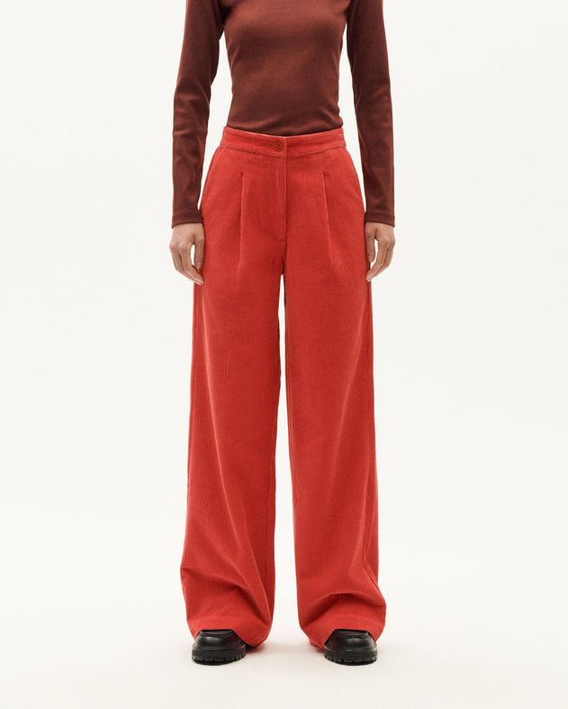 Manolita Corduroy Pants Red