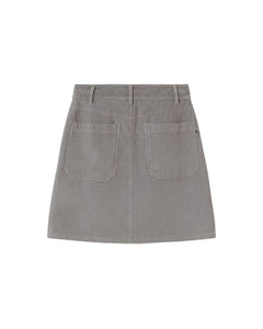 Marsha Corduroy Skirt Grey