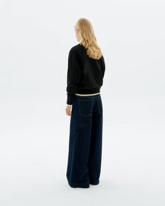 Bonnie Sweatshirt Black Retro Ecru Sun