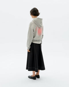 Valeria Hoodie Grey Retro Pink Sun