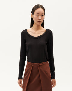 Casilda Wool Top Black