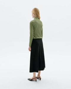 Aine Turtleneck Top Green Hemp