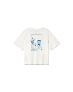 Lucia T-Shirt Tablecloth White
