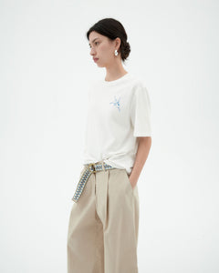 Lucia T-Shirt Tablecloth White