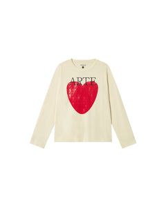 Emily Arte Love Longsleeve T-Shirt White