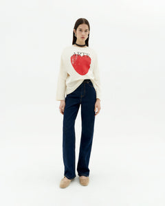 Emily Arte Love Longsleeve T-Shirt White