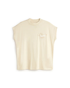 Volta T-Shirt Hand Embroidered Bird