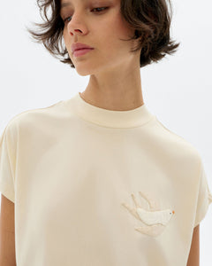 Volta T-Shirt Hand Embroidered Bird