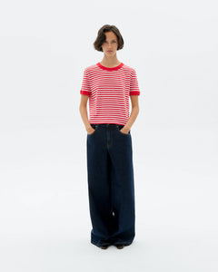 Zowi R T-Shirt Striped Red