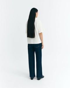 Lucia T-Shirt Embroidered Flor TM White