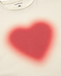 Emily Long Sleeve T-Shirt Blurry Heart White