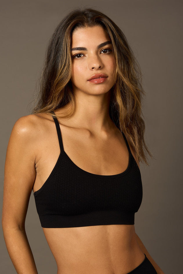 Wave Sports Bra Black