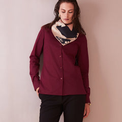 Poplin Shirt Wine Red