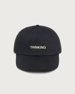 Chris Cap Embroidered Thinking Black