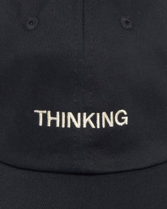 Chris Cap Embroidered Thinking Black