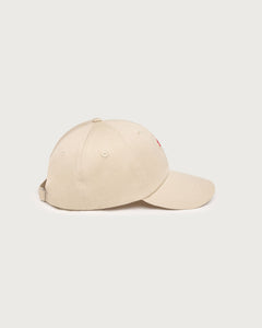 Chris Cap Embroidered Flower TM White
