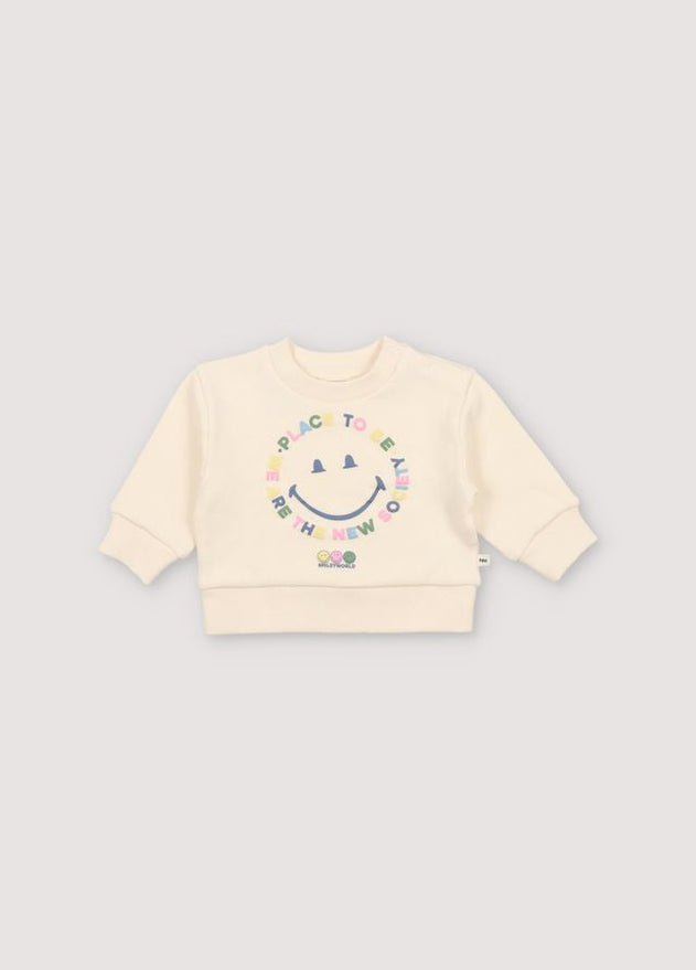 Baby's Happy Place Sweater SmileyWorld® White