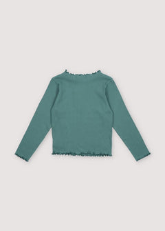 Singapore Kids' Long Sleeve Azure Teal Green