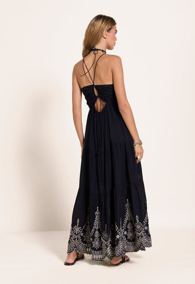 Zephyr Maxi Dress Onyx Black