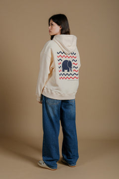 Explanada Women's Organic Oversized Hoodie Ivory