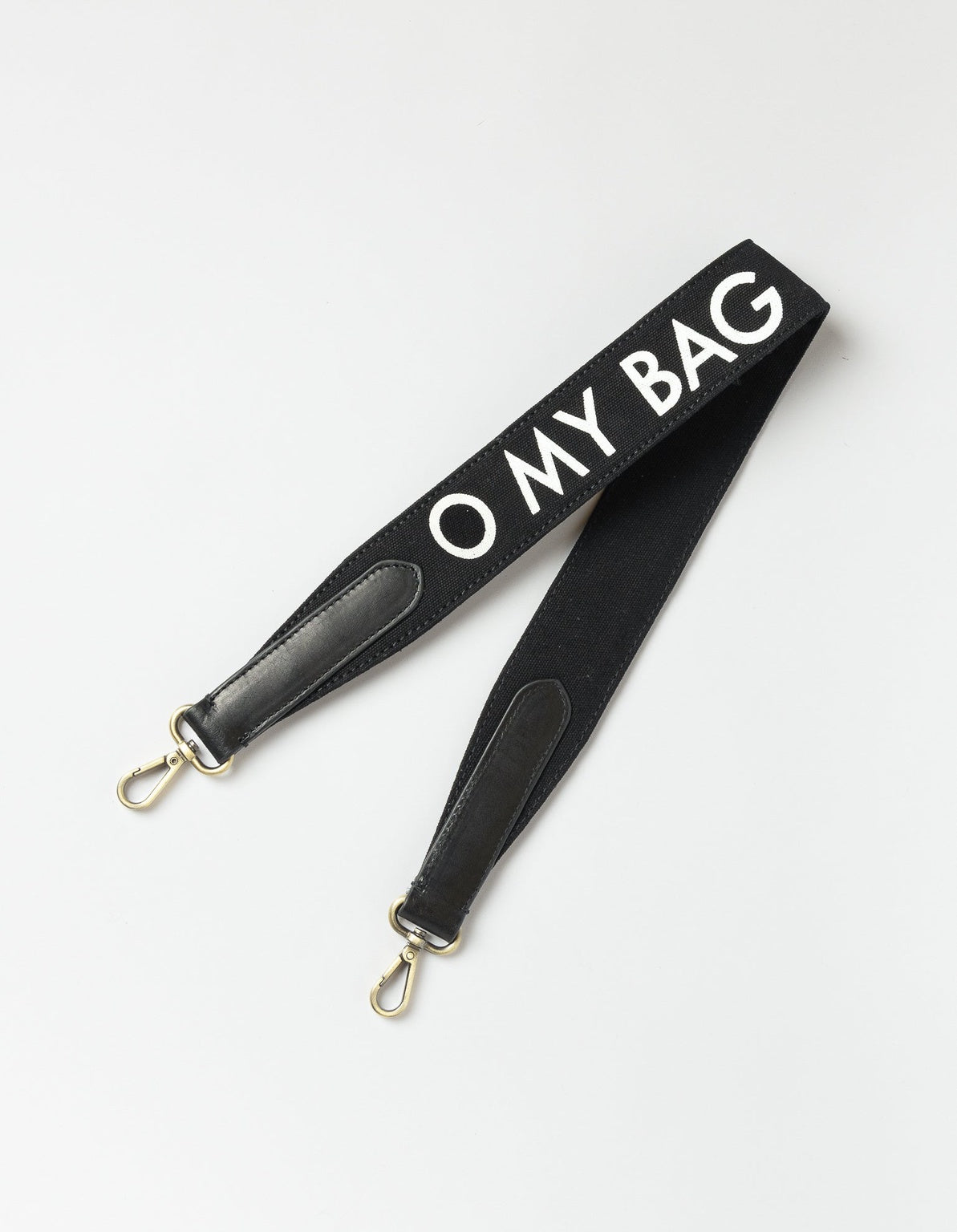 Shoulder Canvas Logo Laukunhihna Musta & Musta