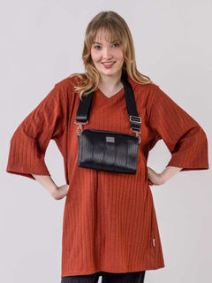 Suvanto Ribbed Tunic Mecca Orange Melted