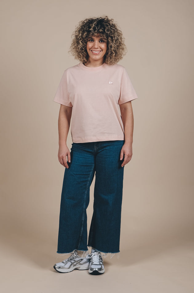 Women's Organic Essential T-Shirt Pale Pink
