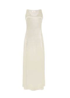Elena Long Satin Dress Champagne