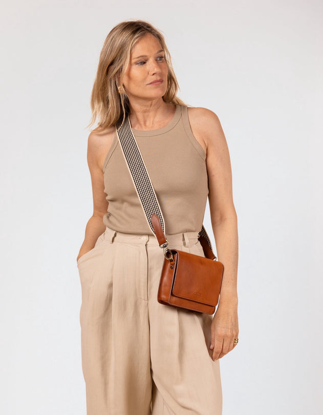 Audrey Mini Laukku Cognac