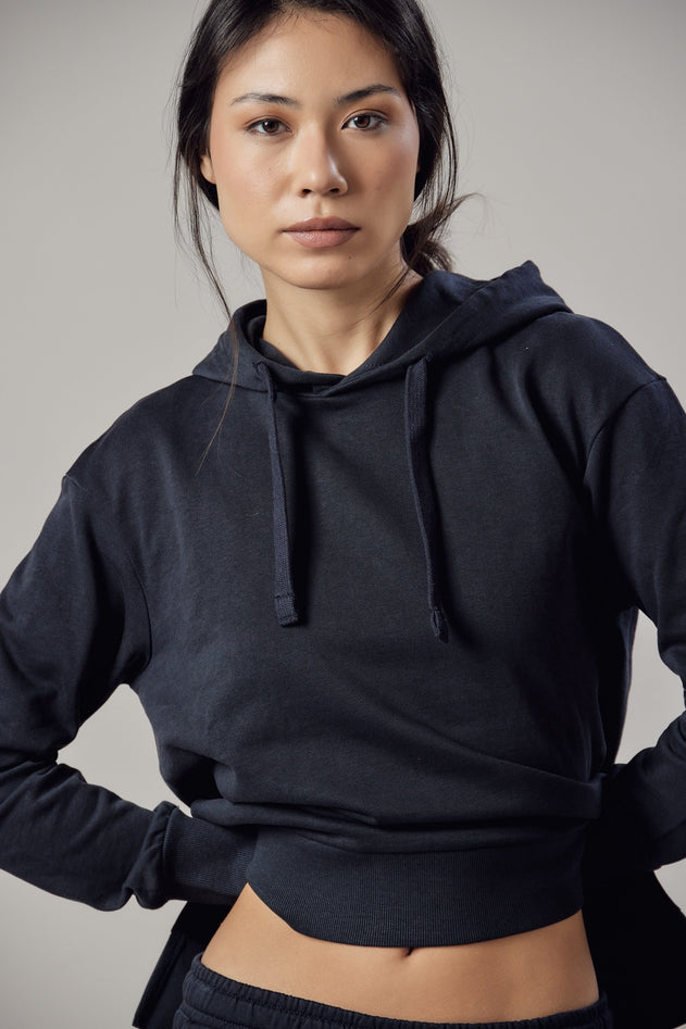 Women's Hoodie Sweatshirt With Side Slits