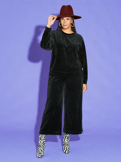 Emily Culottes Corduroy Black