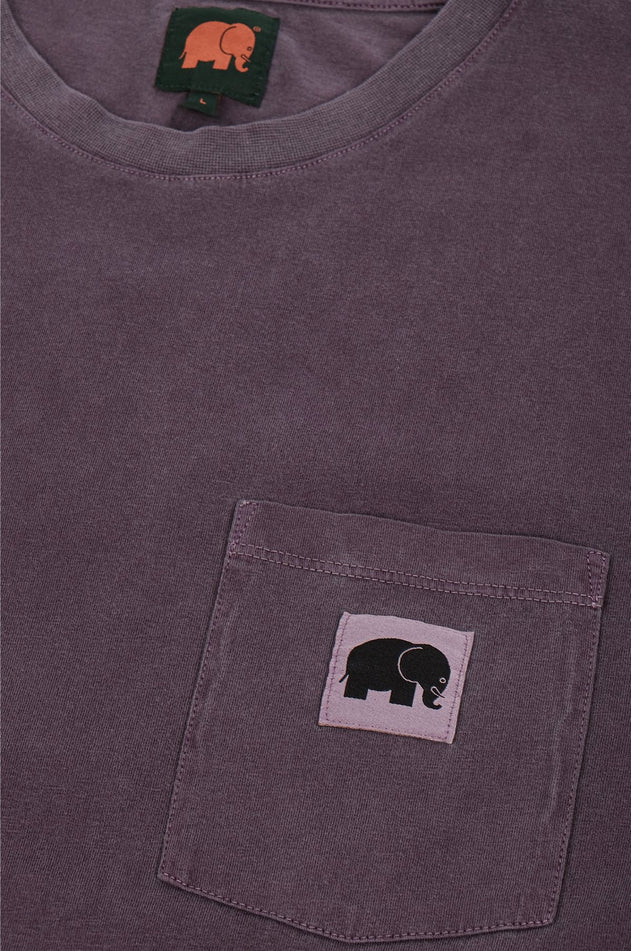 Garza Pigment Dyed T-Shirt Sunset Purple
