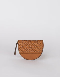 Laura Kolikkokukkaro Cognac Woven