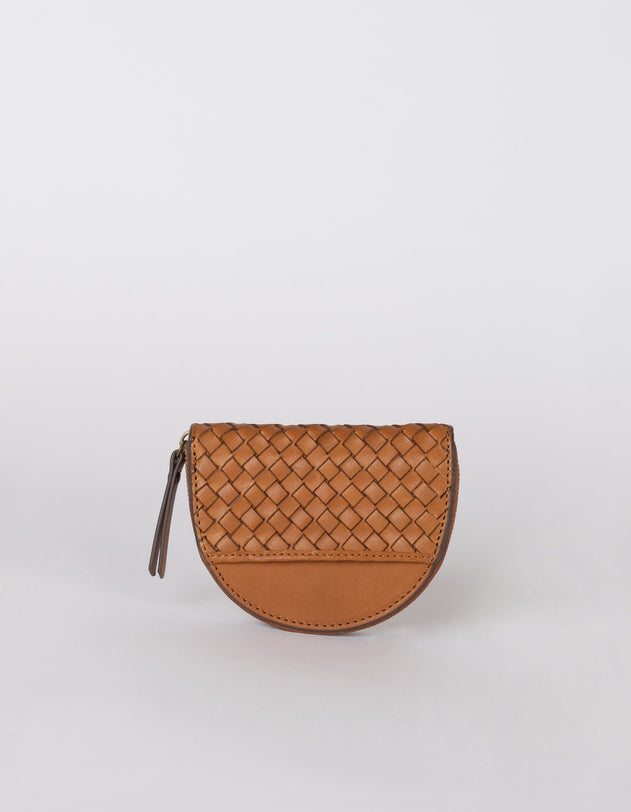 Laura Kolikkokukkaro Cognac Woven