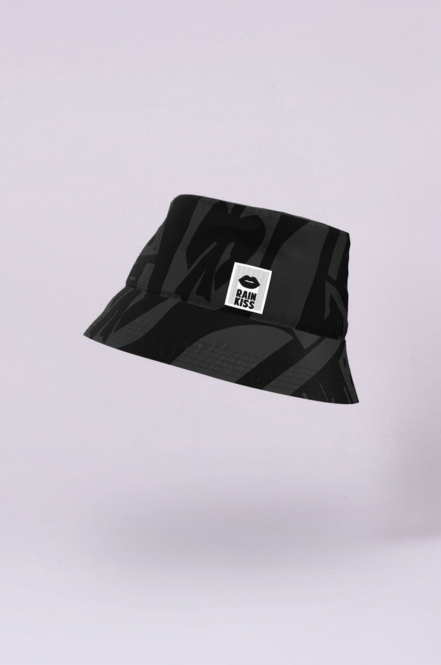 Back to Black Art Camo Waterproof Bucket Hat