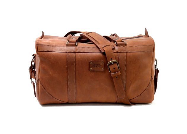 Leather Duffle Bag Mod 144 Heritage Brown