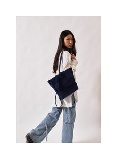 Leather Backpack Upper West Side Collection Blue