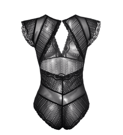 Amara Bodysuit Black Eyelet