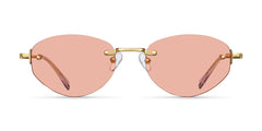 Amina Sunglasses Gold Peach