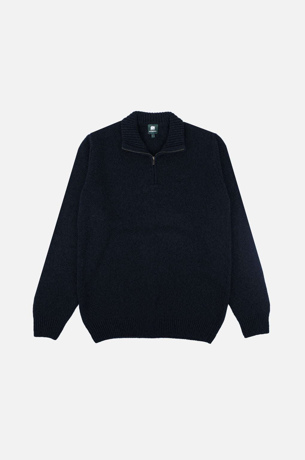 Bernia Quarter Zip Knit Ocean Blue