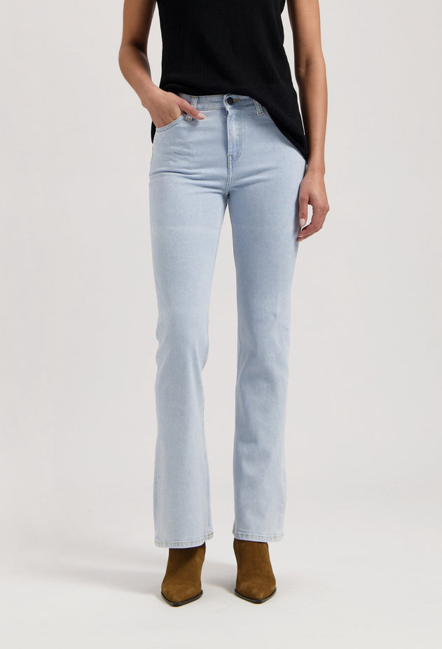 Isy High Flared Jeans Light Stone