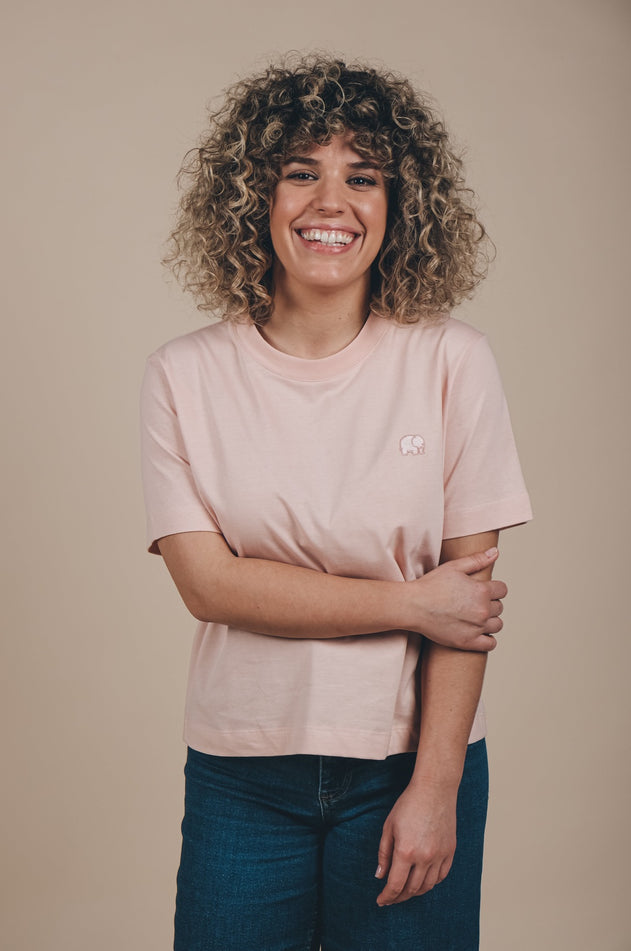 Women's Organic Essential T-Shirt Pale Pink