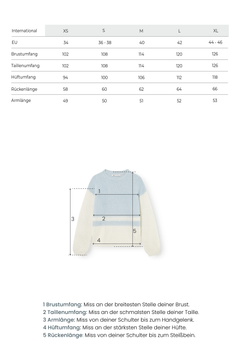Block Stripe Knit Off-White/Light Blue